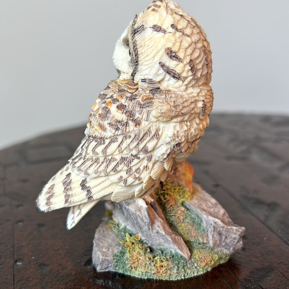 Majestic Barn Owl & A Mother's Pride Russell Willis Nesting Instincts Sculpture - Picture 9 of 10